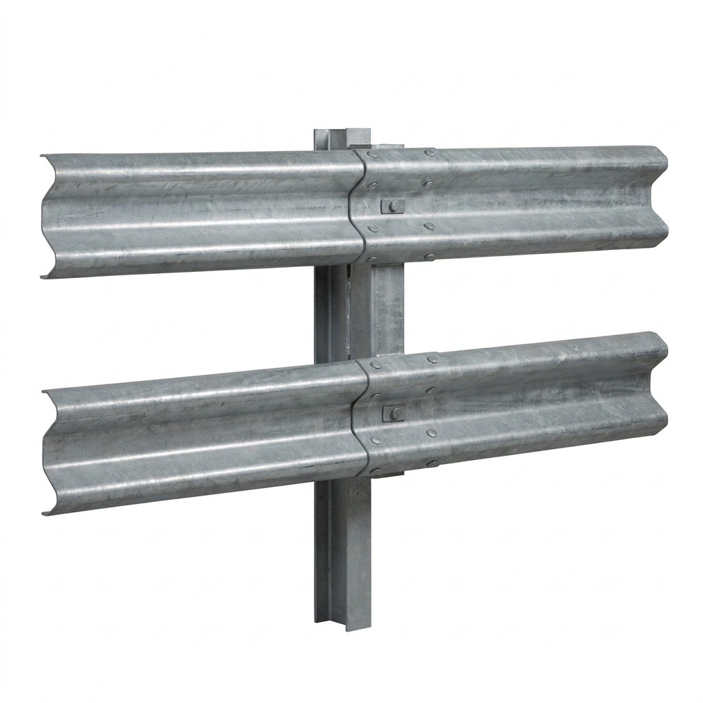 Single Side Double Beam Guard Rail
